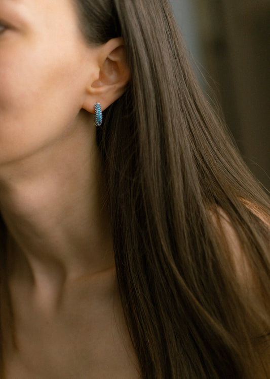 SPARKLES EARRINGS BLUE